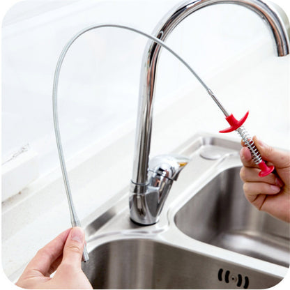 60CM Sewer Dredger Spring Pipe Dredging Tool Household Hair Cleaner Drain Clog Remover Cleaning Tools Household For Kitchen Sink Kitchen Gadgets Trento store