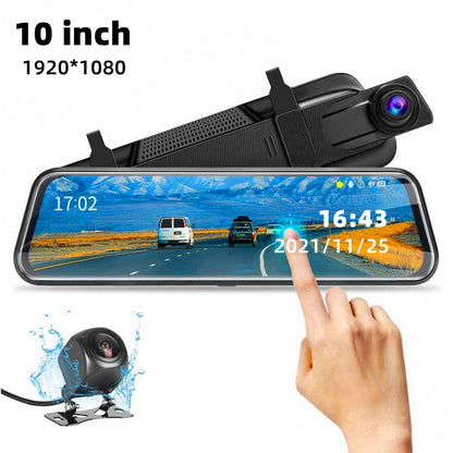 Front and Rear Dual Recording Rear View Mirror Dash Cam Trento store