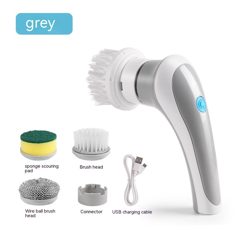 Electric Cleaning Brush 4 In 1 Spinning Scrubber Handheld Electric Cordless Cleaning Brush Portable Trento store