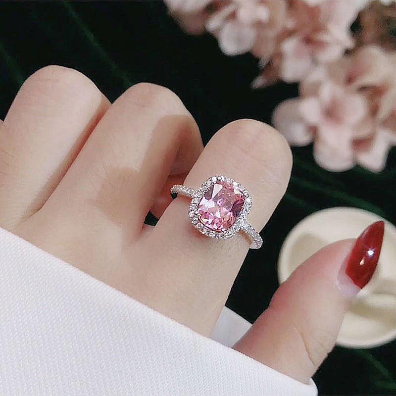 Rings For Women Bridal Wedding Anelli Trendy Jewelry Engagement Ring White Gold Color Anillos Trento store