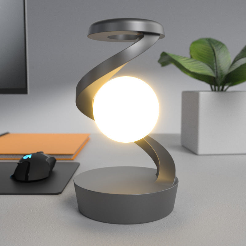 Rotating Moon Desk Lamp With Phone Wireless Charging Sensor Control Table Lamps Decorative Desktop Lamp Small Night Lamp Home Decor Trento store