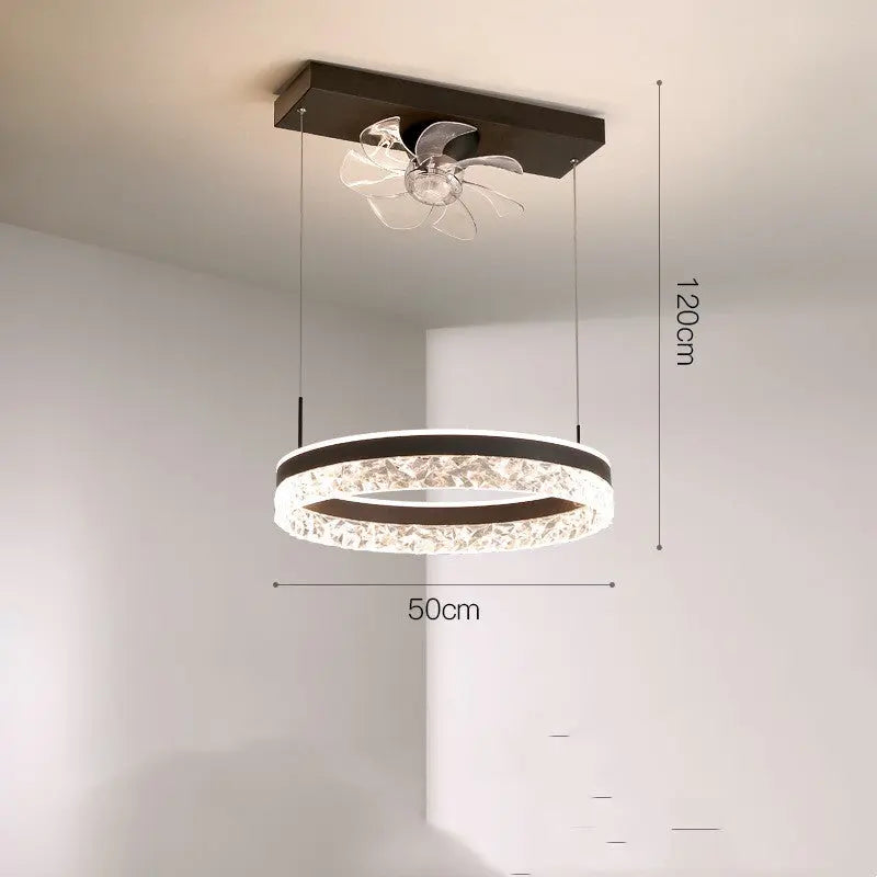 The New Ceiling Light Invisible Fan Scandinavian Light Luxury Ceiling Fan Light Trento store