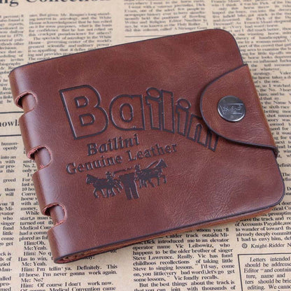 Tri-fold retro casual wallet card holder Trento store