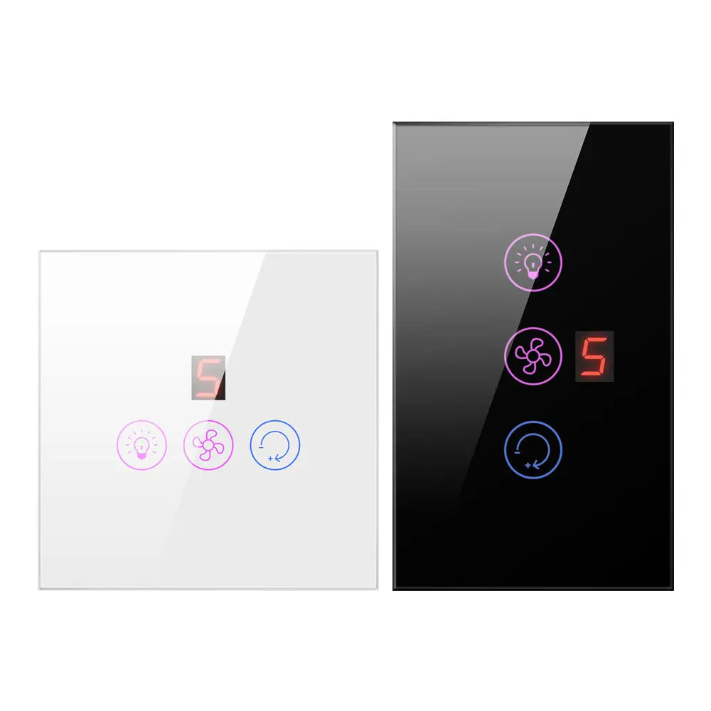 Smart AmericanEuropean Standard Fan Light Switch Mobile Phone Voice Control Speed Control Fan Light Switch Trento store