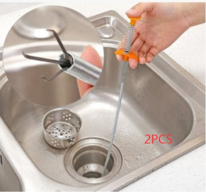 60CM Sewer Dredger Spring Pipe Dredging Tool Household Hair Cleaner Drain Clog Remover Cleaning Tools Household For Kitchen Sink Kitchen Gadgets Trento store