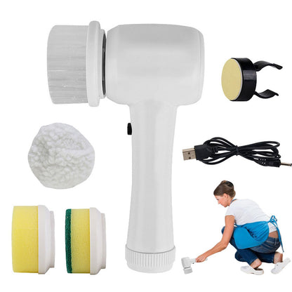 Electric Cleaning Brush 4 In 1 Spinning Scrubber Handheld Electric Cordless Cleaning Brush Portable Trento store