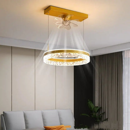 The New Ceiling Light Invisible Fan Scandinavian Light Luxury Ceiling Fan Light Trento store