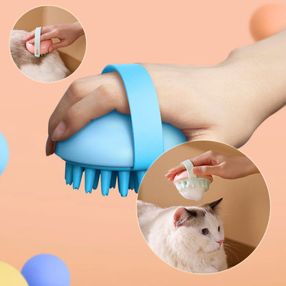 Pet Silicone Bath Massage Scrub Bath Brush For Cats And Dogs Trento store