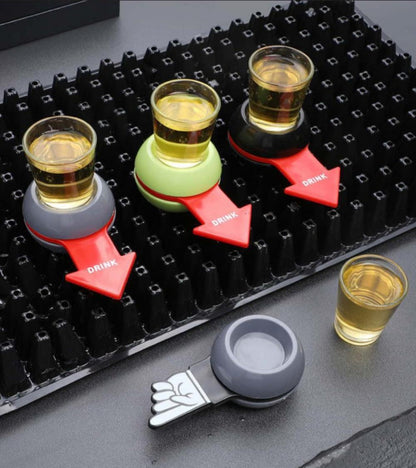 Rotatable Arrow Beer Wine Board Game Spin Drinking Game Pointer Shot Spinner Party Game Glass Cup Kit Table Gifts Entertainment Trento store