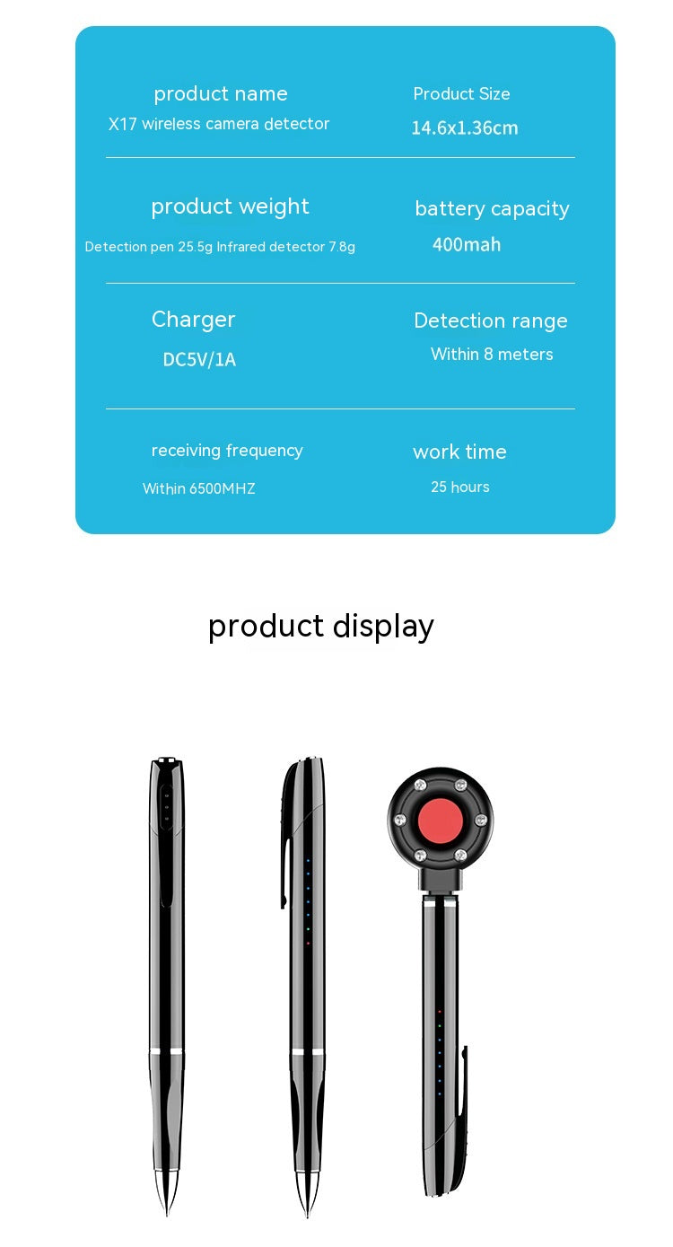 X16 Camera Detector Anti-eavesdropping Anti-theft Shooting Trento store