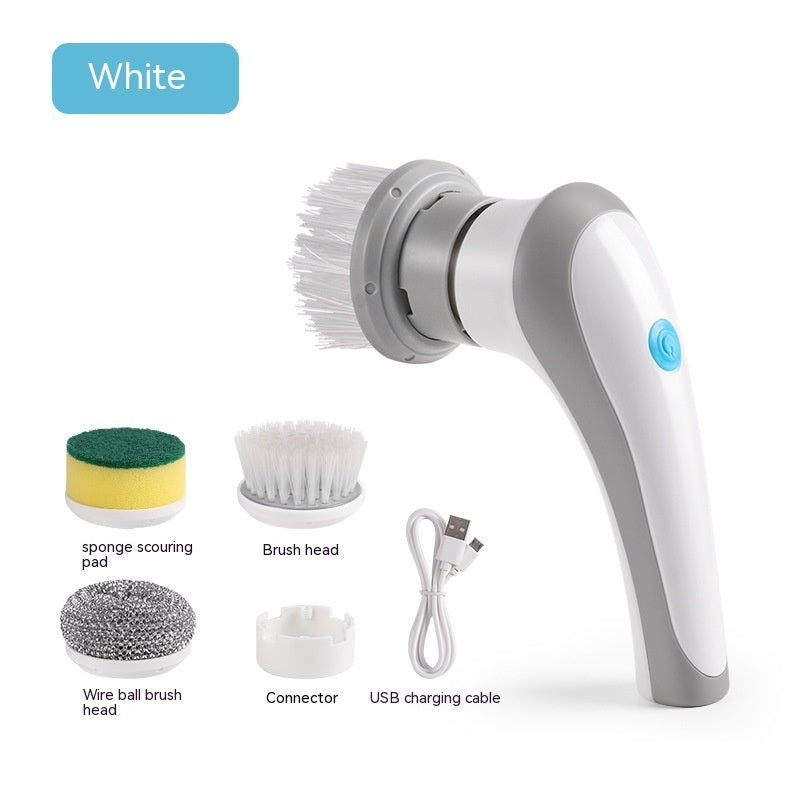 Electric Cleaning Brush 4 In 1 Spinning Scrubber Handheld Electric Cordless Cleaning Brush Portable Trento store