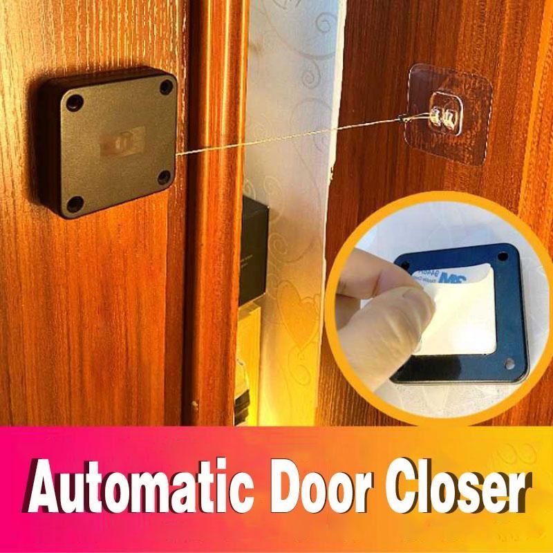 Automatic Door Closer Punch-Free Soft Close Door Closers For Sliding Door Glass Door 500g-1000g Tension Closing Device Trento store