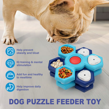 4 Layers Slow Feeder Puzzle Dog Bowls Assemble Slow Eating Bowl For Dogs Non-slip Interactive Dog Puzzle Game Slow Bowl Pet Products Trento store