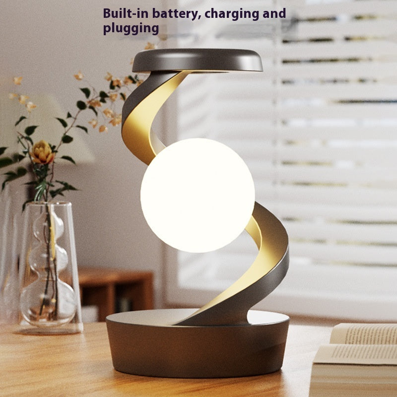 Rotating Moon Desk Lamp With Phone Wireless Charging Sensor Control Table Lamps Decorative Desktop Lamp Small Night Lamp Home Decor Trento store