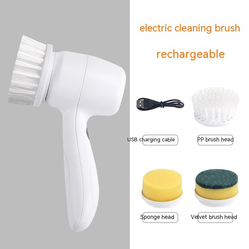 Electric Cleaning Brush 4 In 1 Spinning Scrubber Handheld Electric Cordless Cleaning Brush Portable Trento store