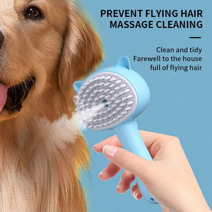 Hair Cleaning Brush With Mist Multifunctional Cat Grooming Brush Rechargeable Self Cleaning Slicker Brush For Pets Dogs & Catsb Pet Products Trento store