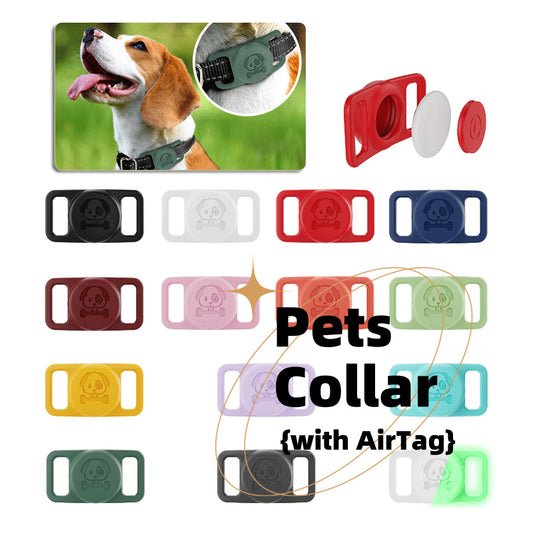 Silicone Protective Sleeve For Airtags Pet Dog Cat Positioning Tracker Collar Cover Anti-lost Protective Case Trento store