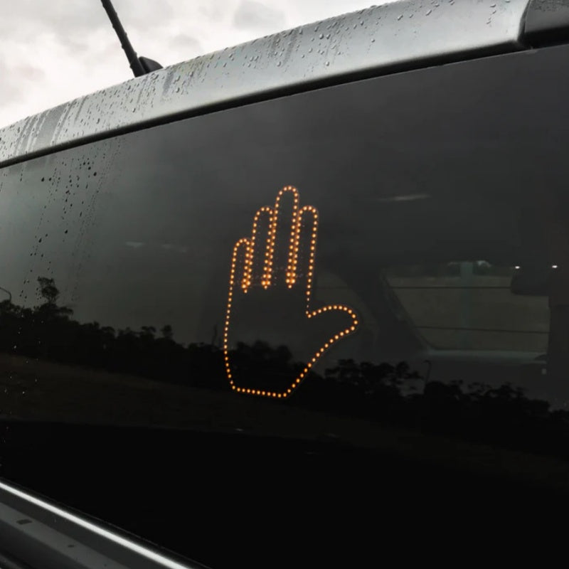 Funny New LED Illuminated Gesture Light Car Finger Light With Remote Road Rage Signs Middle Finger Gesture Light Hand Lamp Trento store