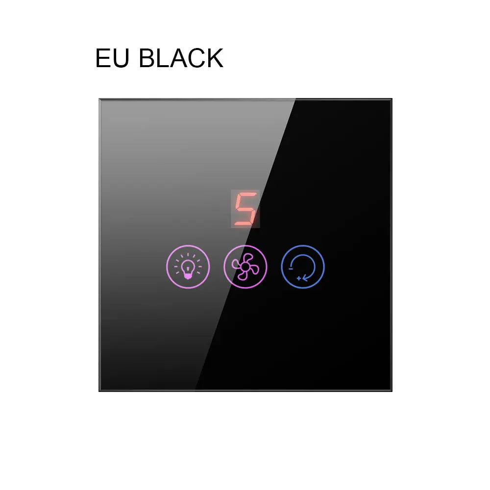 Smart AmericanEuropean Standard Fan Light Switch Mobile Phone Voice Control Speed Control Fan Light Switch Trento store