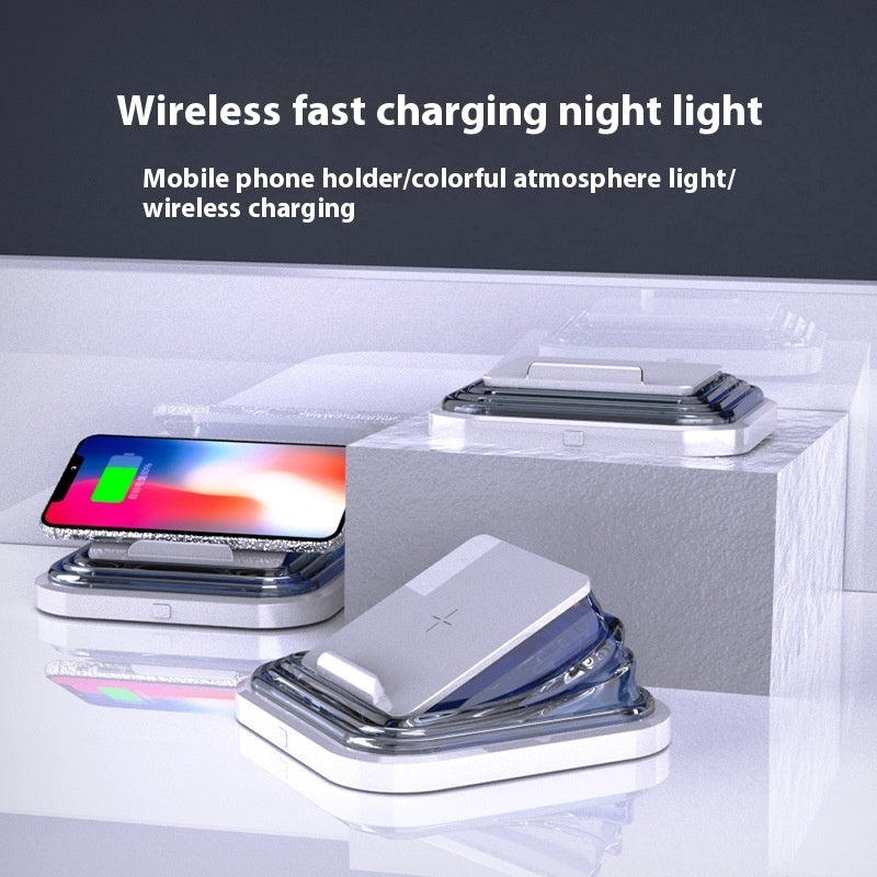 Smart Wireless Charger Seven-color Ambience Light Trento store