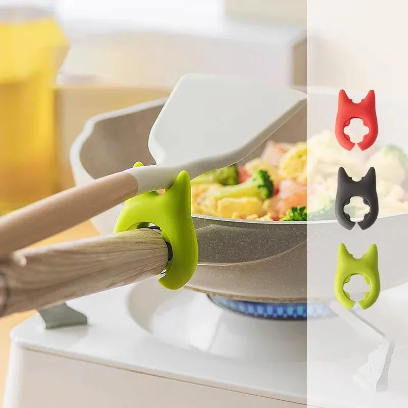 Multifunctional Spatula Holder Silicone Anti-overflow Spoon Holder Cooking Pot Anti-scalding Clip Kitchen Gadgets Trento store