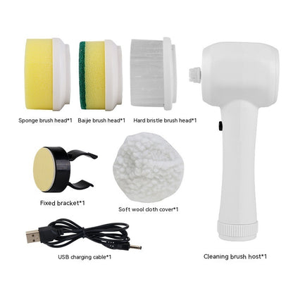 Electric Cleaning Brush 4 In 1 Spinning Scrubber Handheld Electric Cordless Cleaning Brush Portable Trento store