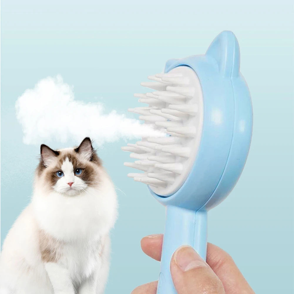 Hair Cleaning Brush With Mist Multifunctional Cat Grooming Brush Rechargeable Self Cleaning Slicker Brush For Pets Dogs & Catsb Pet Products Trento store