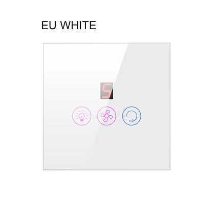 Smart AmericanEuropean Standard Fan Light Switch Mobile Phone Voice Control Speed Control Fan Light Switch Trento store