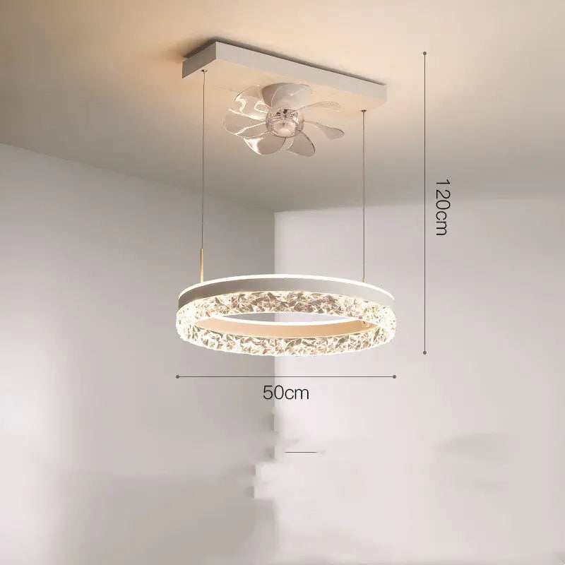 The New Ceiling Light Invisible Fan Scandinavian Light Luxury Ceiling Fan Light Trento store