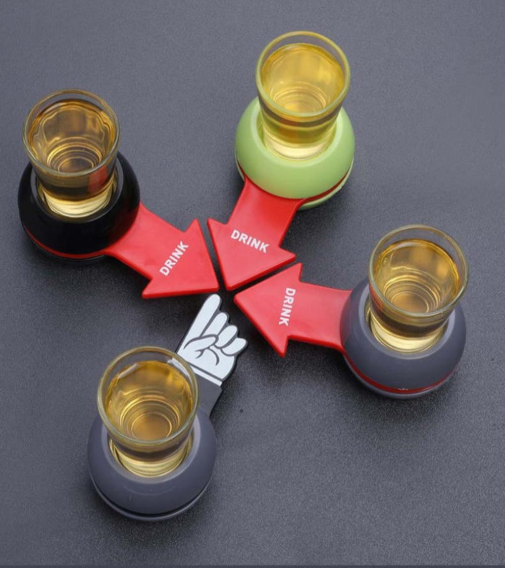 Rotatable Arrow Beer Wine Board Game Spin Drinking Game Pointer Shot Spinner Party Game Glass Cup Kit Table Gifts Entertainment Trento store