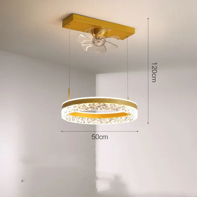 The New Ceiling Light Invisible Fan Scandinavian Light Luxury Ceiling Fan Light Trento store